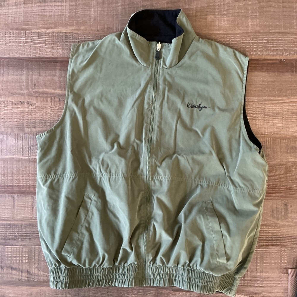 Walter Hagen Men's Olive Green Zip-Up Vest 2XL